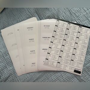 Minimalist Pantry Labels Set of 308